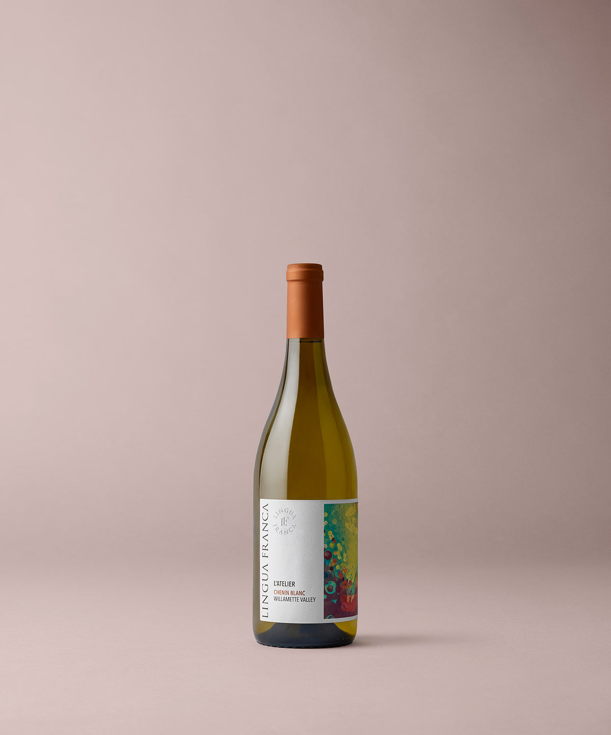 A bottle of Lingua Franca Chenin Blanc