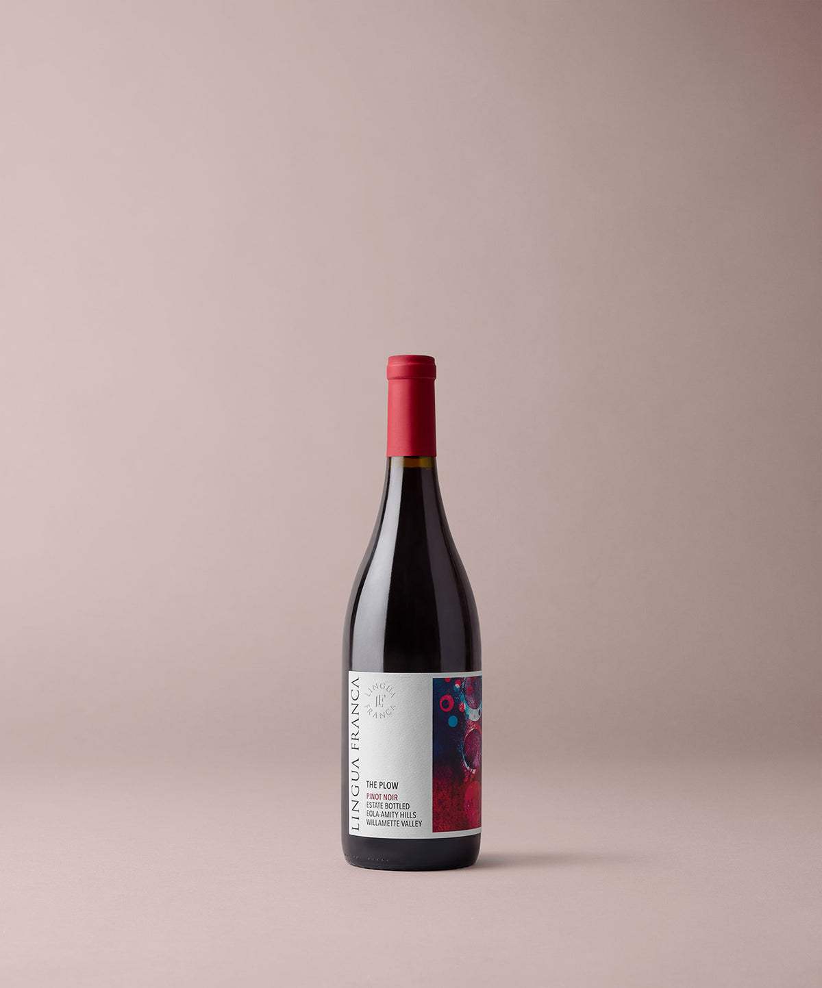 A bottle of Lingua Franca The Plow Pinot Noir